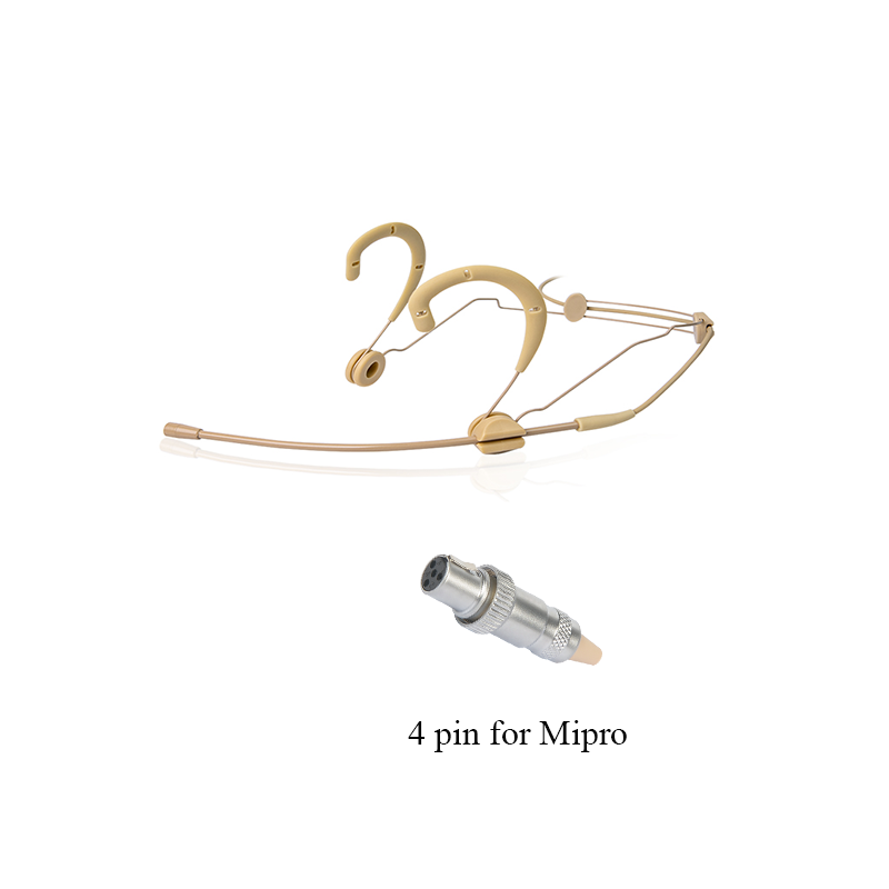 หญิงพร้อมหัวต่อ 4 พินสำหรับ Mipro(M) (สีเบจ)