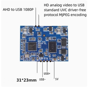AHD to <strong>USB</strong> <strong>module</strong> HD <strong>analog</strong> video <strong>input</strong> conversion <strong>USB</strong> camera UVC drive-free stamp hole 1080P