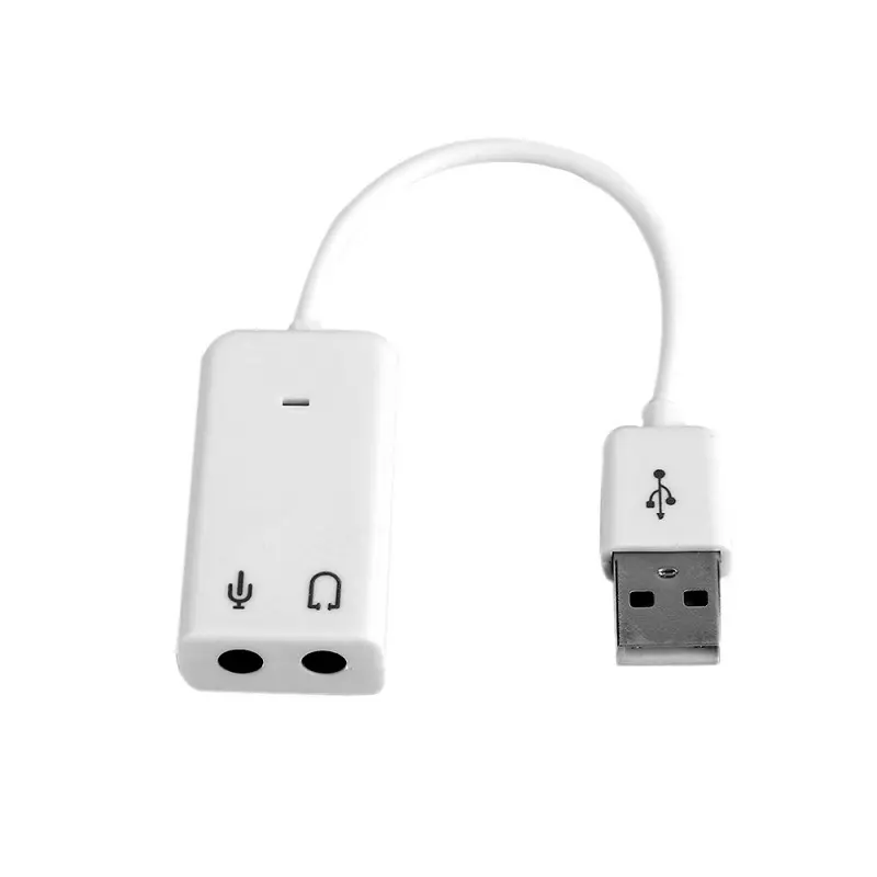 Mini tarjeta de sonido de Audio USB 7,1 externa 3D 2,0 de fábrica para ordenador portátil