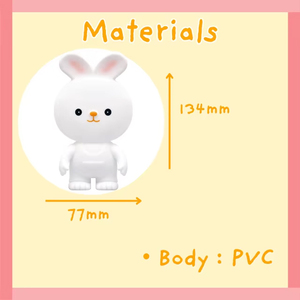 Dễ thương nhỏ PVC Bunny & khỉ bé đồ chơi mềm tương tác trẻ sơ sinh Rattle cho 6 tháng & trẻ sơ sinh - Product Image 5