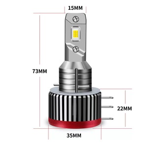 CANbus H15ไฟ10000lm LED หลอดไฟสูงต่ำมาตรฐานขนาด1:1ไฟหน้า LED H15สำหรับรถยนต์รถยนต์12V สำหรับ VW goft - Product Image 2