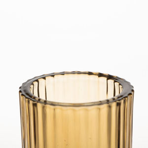 ขวดเทียนแก้วหนาไม่ซ้ําใคร Borosilicate ขนาด 8 ออนซ์พร้อมฝาปิดในขวดเดี่ยวจํานวนมากพร้อมฝาปิดไม้ก๊อก - Product Image 2