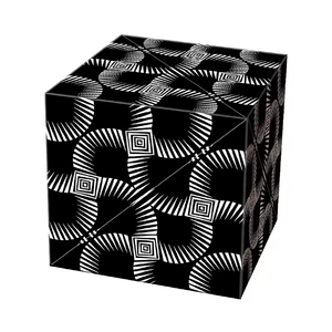 Puzzle magnetico cubo magico decompressione cubo stella Fidget cubo con 8 magneti incorporati raffreddano Mini Gadget Stress sollievo dall'ansia - Product Image 2