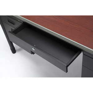 Mesa de oficina de acero de alta calidad, escritorio de oficina ejecutiva con cajón - Product Image 3