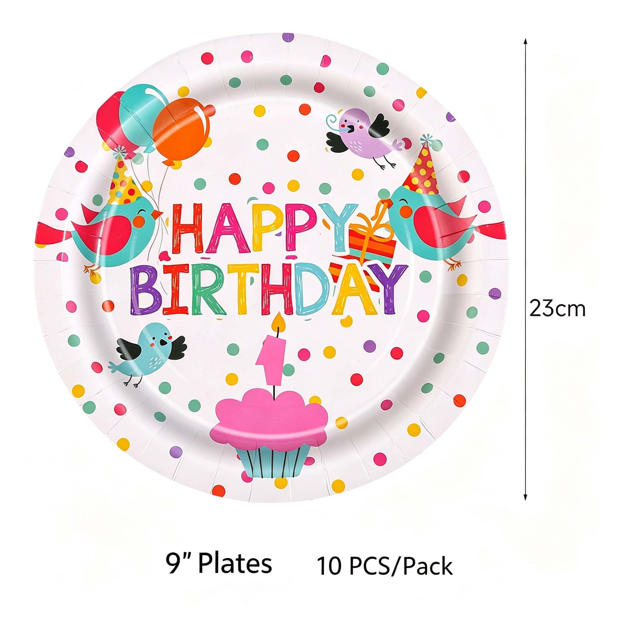 10 assiettes de 9 pouces