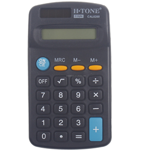 Promotion benutzer definierte Logo Druckerei Finanz funktions tische Rechner Mini 8-stellige Solar Pocket able Kosten rechner - Product Image 1