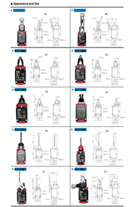 KJT-XWKB alta qualità IP67 impermeabile 10A 250VAC doppio circuito tipo di finecorsa ad alta temperatura con CE - Product Image 3