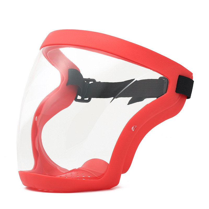 Red frame clear lenses