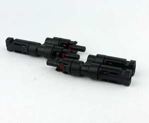 QJC Sistema Solar IP67 Serie T2 Conexión paralela 1 a 2 T Tipo Panel solar Cable Conector de rama para panel de cable solar - Product Image 5