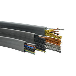 300/500V asansör seyahat kablosu 24*0.75mm 12*0.75mm TVVB TVVBG elektrikli tel 4/5/6/8/12/24/36 çekirdek düz asansör vinç kablosu - Product Image 2