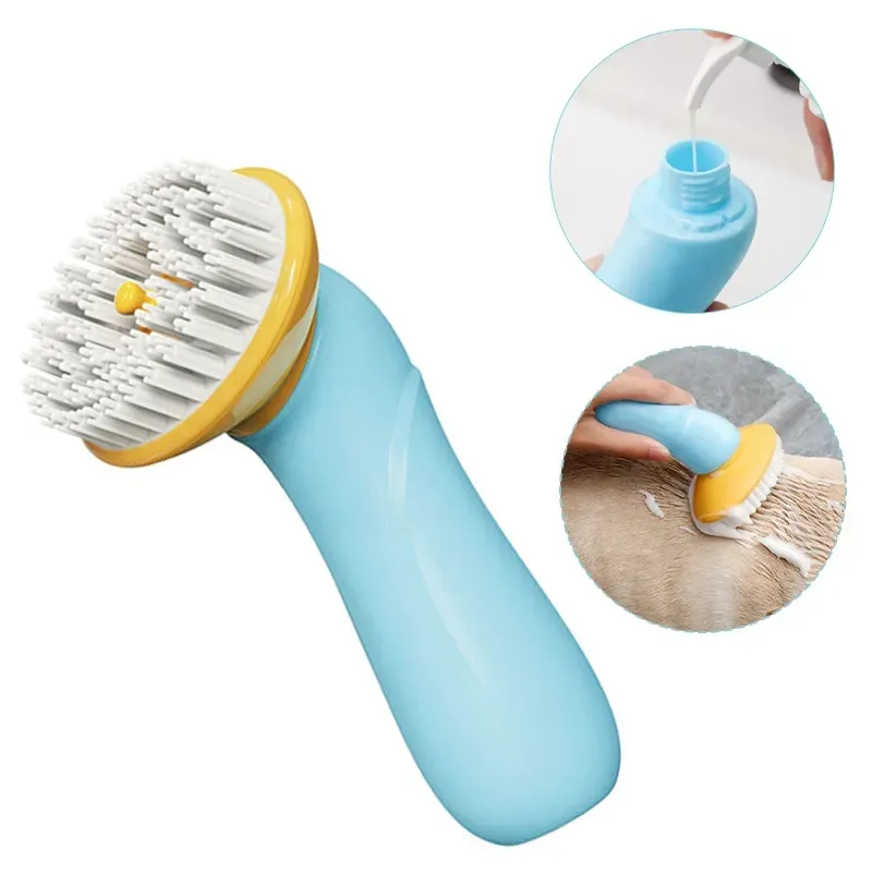 ONEKO Fábrica Atacado Banho Grooming Ferramenta Lavagem Shampoo Dispensação Soft TPR Pet Shower Brush