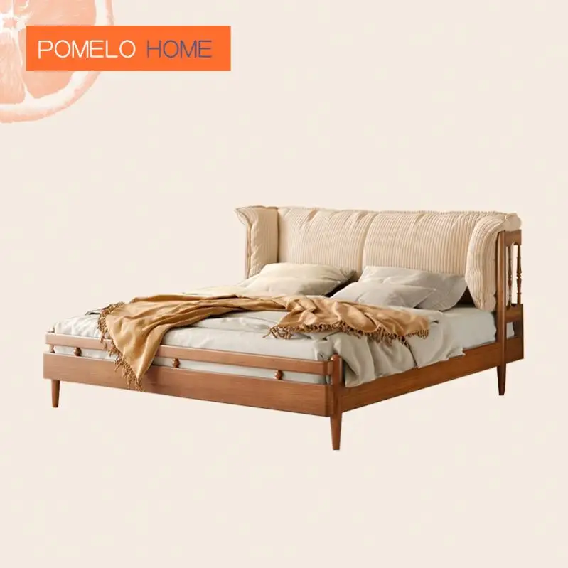 Pomelohome-modelos de cama doble de madera, con cajones