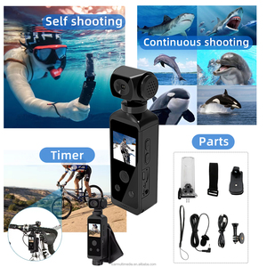 Affordable 5K Handheld Pocket Camera EIS With 270&deg; Rotated Lens and 1.3&quot; LCD, Support Wifi, <strong>Microphone</strong>, 30M Waterproof Case - Product Image 5