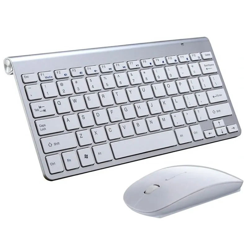 Conjunto de Mini teclado y ratón inalámbrico para ordenador de escritorio, 100% Original, USB, externo, Universal