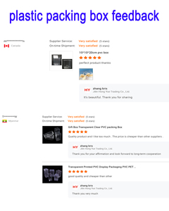 定制透明塑料盒透明高品质PET PP PVC包装化妆品塑料盒