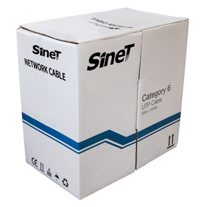 ฟรีตัวอย่าง GigaLAN ประเภท6E 4จุดทองแดงที่เป็นของแข็ง/CCAE Utp Cat6สาย Lan 4PR 24AWG 305เมตร/กล่องสีใดๆหมวดหมู่6อีเธอร์เน็ต