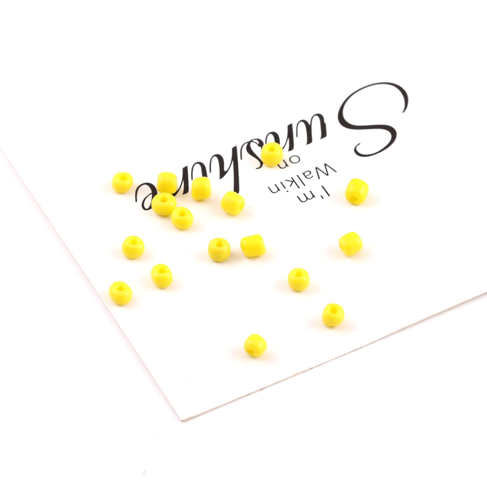 Amarillo - Perlas de Semilla de Porcelana