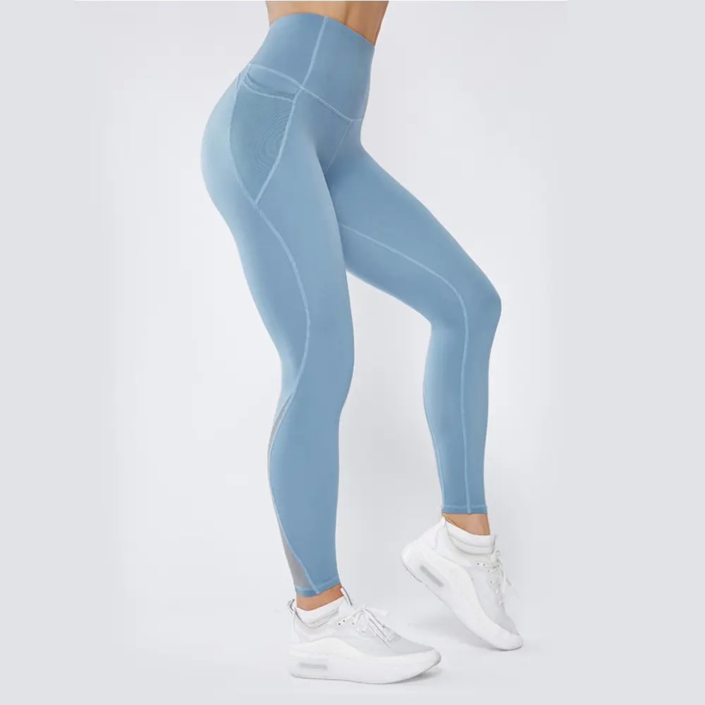 Hot sale mention hip yoga pants high waist high impact fitness leggings running yoga leggings manufacturer