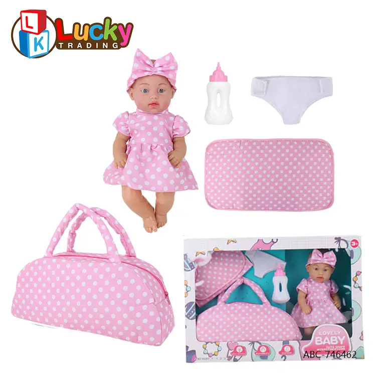 Vendita calda simulazione Baby Doll Reborn Doll vinile Reborn Doll con borsa