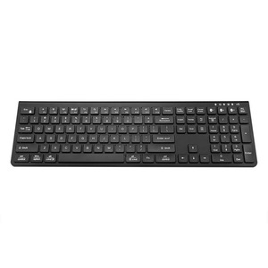 Teclado inalámbrico con función recargable tipo C Nueva Compatibilidad de tres canales operada mecánicamente para Windows OS - Product Image 5