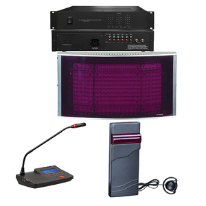 HT6100 Simultaneous Infrared Translation System Conference Interpreter Equipment Voting Function Metal Construction for <strong>Language</strong> - Product Image 1