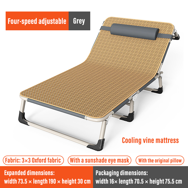 Tube elliptique 75*190 gris + tapis en rotin rafraîchissant