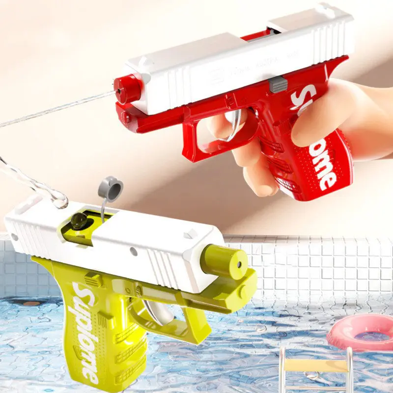 2024 pistola ad acqua per bambini pistola ad acqua manuale Glock gioco ad acqua combatte fantastici giocattoli all'aperto per ragazzi e ragazze