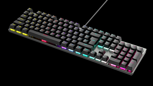 Fábrica profesional 104 Teclas LED USB Teclado mecánico con cable Nueva aplicación de escritorio de computadora
