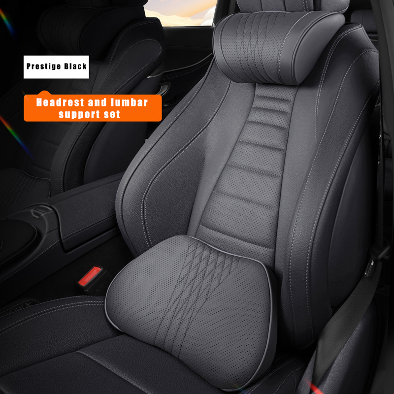 Black headrest+ Lumbar support