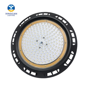 压铸铝高光工厂灯用于仓库购物中心车间100W 150W 200W 240W UFO高棚灯