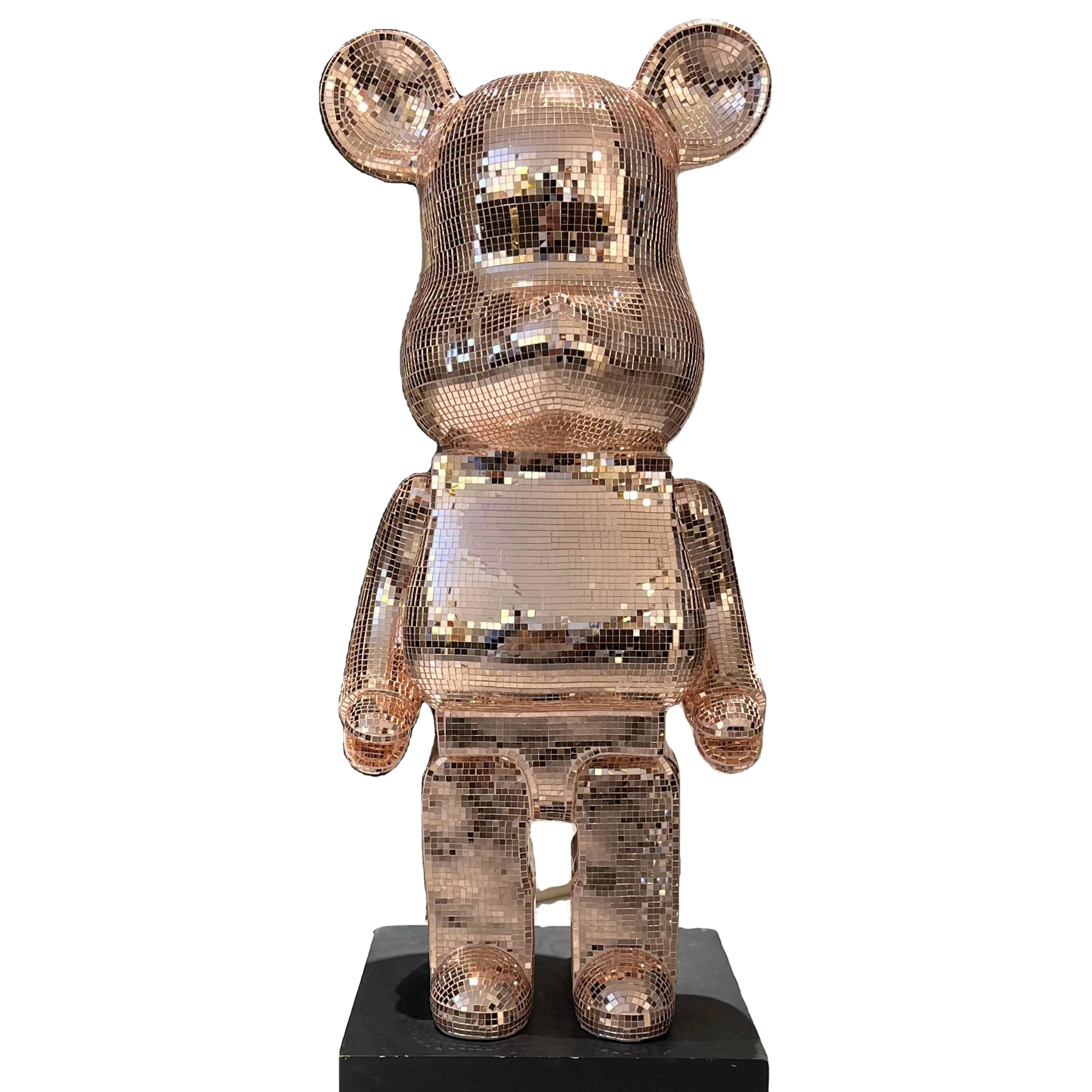 Wholesale Home Decor Cartoon bear Statue Sculpture Living Room Decoration Modern Large Art Crafts Statue