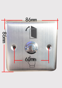 Pulsante di uscita con cavo interruttore di uscita a pulsante per sistema di controllo accessi 12V - Product Image 2