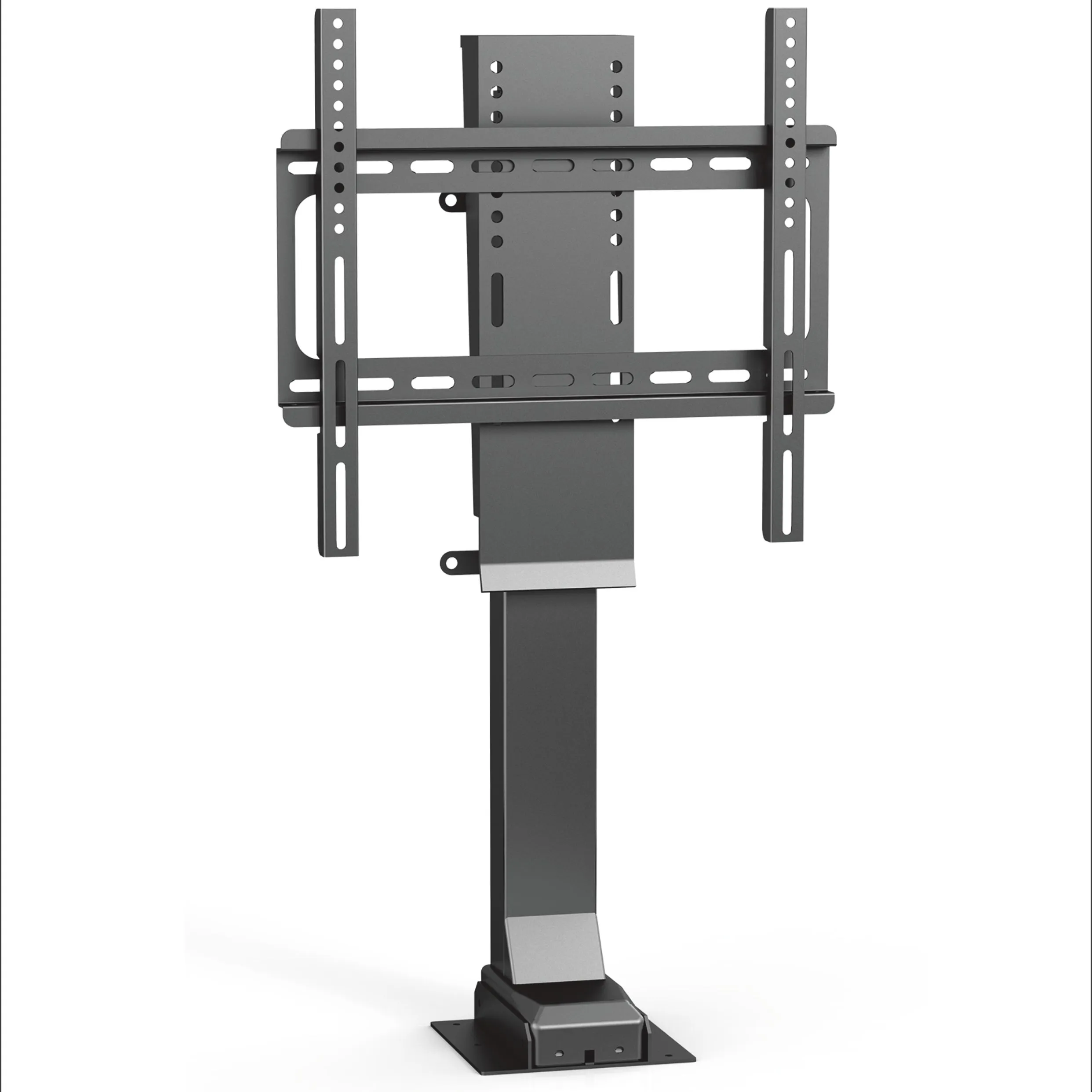 Hidden TV Lift Mechanism Manual and Remote Control Motorized TV Lift Stand for 25"-60" inch Screen