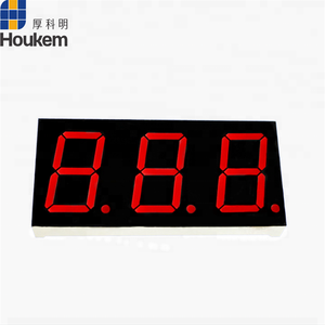 0.8นิ้ว3หลัก7ส่วน LED โมดูลแสดงผลสีเหลืองอำพัน