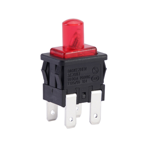 Spst Dpst大功率单刀双极按钮开关瞬时开/关自锁塑料触摸开关 - Product Image 4