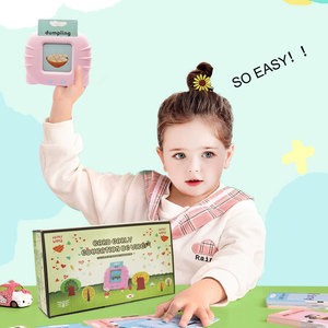 נשמע מותאם אישית 2 ב 1 כרטיסים קוגניטיביים חינוך מוקדם צעצועים למידה מכונת לימוד נייד preschool לדבר כרטיסי פלאש