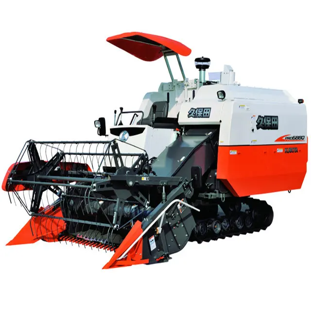 Mini mietitrice per riso Kubota ad alta produttività per risaia DC70 DC60 Pro688q macchine agricole in vendita