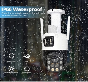 Network Auto Tracking 6MP Ptz 30X Zoom Security Wifi Dual Lens Sim Card 4G <strong>Camera</strong> - Product Image 2