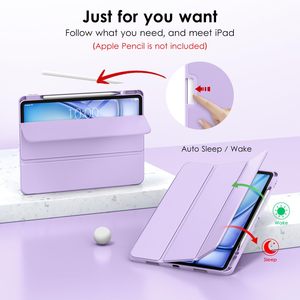 สําหรับiPad Air 13 นิ้วM2 2024,สมาร์ทSlim Trifoldขาตั้งนุ่มสําหรับiPad Pro 12.9 นิ้ว (6th/ 5th/ 4th/ 3rd Generation) - Product Image 2