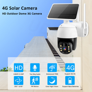 Tuya Smart WIFI 4G Cámara solar Full HD 3MP con sensor CMOS gran angular Batería de baja potencia y tarjeta de memoria para uso en interiores y exteriores - Product Image 2