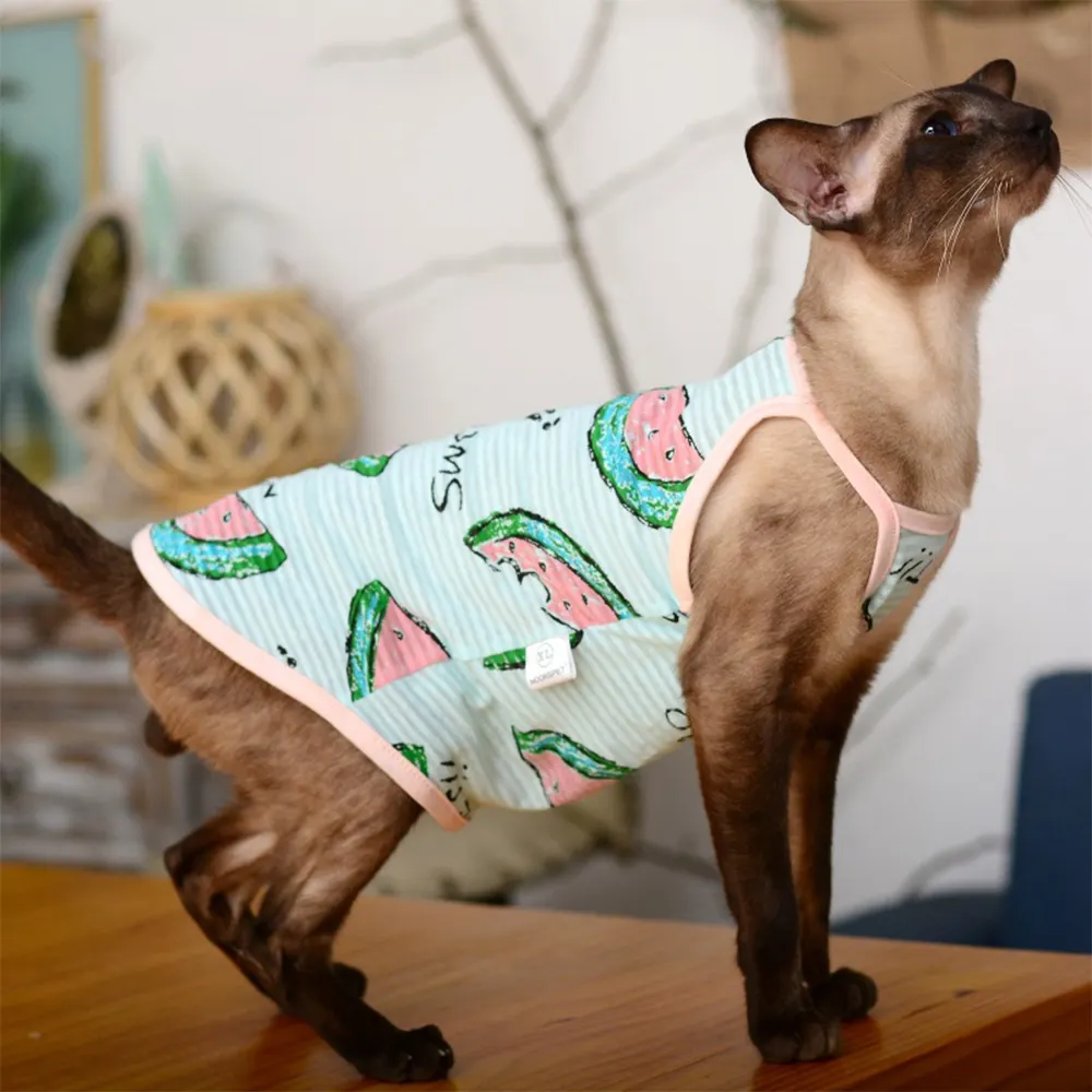 Vendita diretta in fabbrica di alta qualità pet dog cat clothes summer cotton slip dress dog and cat dress