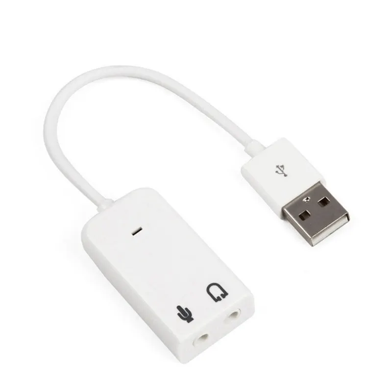 Scheda Audio USB Virtual 7.1 3D adattatore Audio USB esterno USB a Jack 3.5mm auricolare Mic phone Sound Card per Laptop Notebook PC