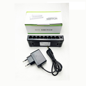 Sunsoont Ethernet Switch <strong>10</strong>/<strong>100M</strong> 5/8 Port Plastics Network Switcher Optical Fiber <strong>LAN</strong> Switching Media Converter - Product Image 5