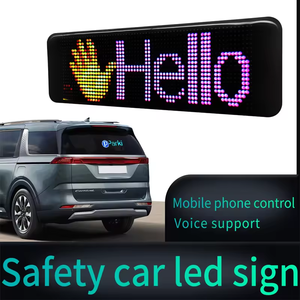 Scheda di insegna auto programmabile LED pieghevole striscia di messaggio a scorrimento a LED Bluetooth APP modifica Display a LED flessibile per negozio di auto - Product Image 4