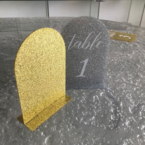 Ychon Custom Gold Acrylic Table <strong>Place</strong> <strong>Cards</strong> Acrylic Signs for Wedding Blank Event Party Plate Seating Chart <strong>Card</strong> for Table - Product Image 3