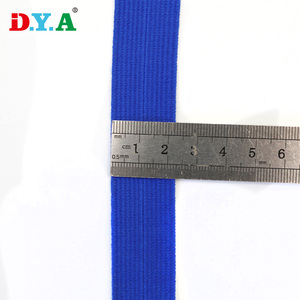 库存多色聚酯2.2厘米2.5厘米乳胶折叠松紧带编织折叠松紧带 - Product Image 3
