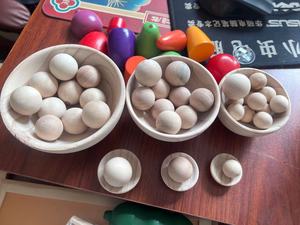 מונטסורי חומר עץ sorter משחק חדש טווח פסטל סט סופר כדורים כדורים צבע כוסות מיון כדורים