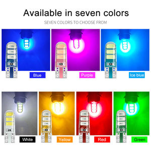 Led otomatik T10 genişlik işık kama ampul W5w 194 Canbus T10 6smd 5730 T10 silikon ampul T10 - Product Image 5