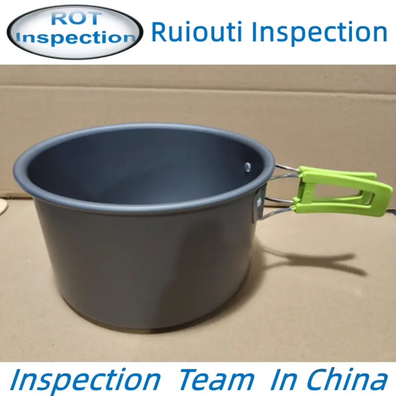 Los inspectores verifican el Equipo de Servicio de Inspección Ningbo/QC/servicios de control de calidad de la olla de cocina al aire libre en Jinhua Zhejiang