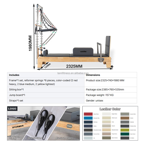 Disesuaikan bahan kayu ek Pilates yang tahan lama dengan Tower untuk kasur inti Studio dengan bekas reperia Trapeze setengah Mesin - Product Image 5